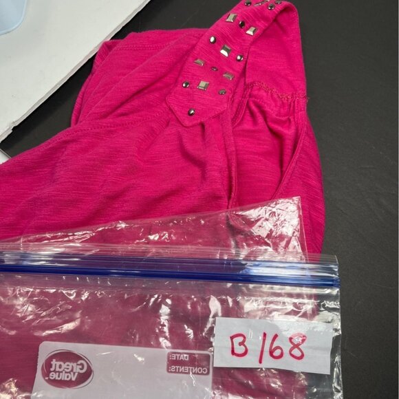 derek heart Small Pink One Shoulder Body Con Top 17j - Picture 10 of 10